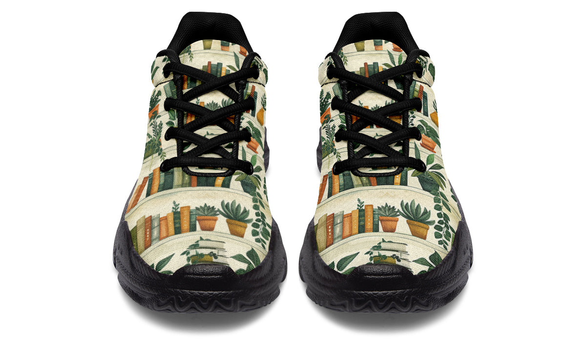 Books And Plants Chunky Sneakers - Offbeat Sweetie