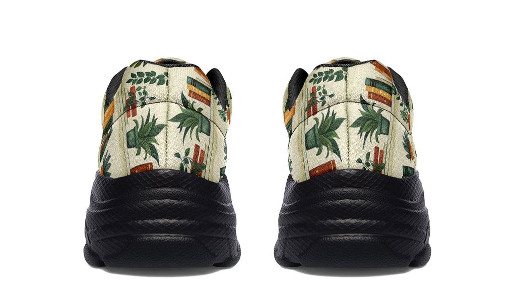 Books And Plants Chunky Sneakers - Offbeat Sweetie