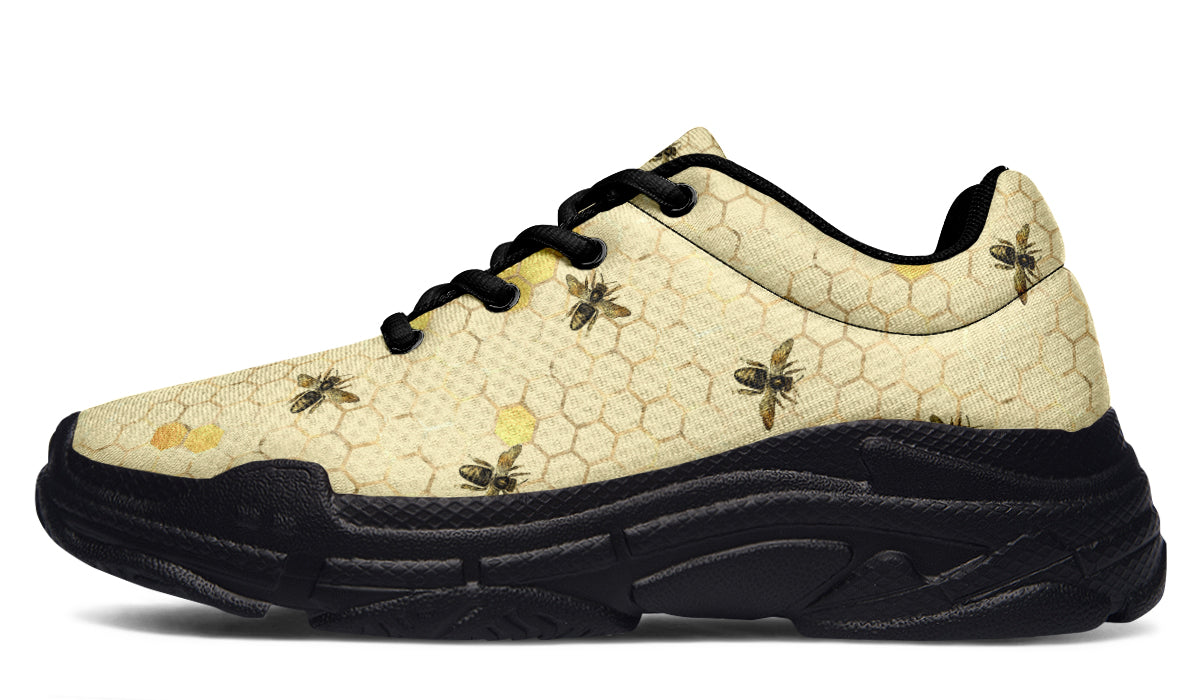 Busy Bees Chunky Sneakers - Offbeat Sweetie
