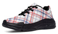 Candy Stripe Plaid Chunky Sneakers