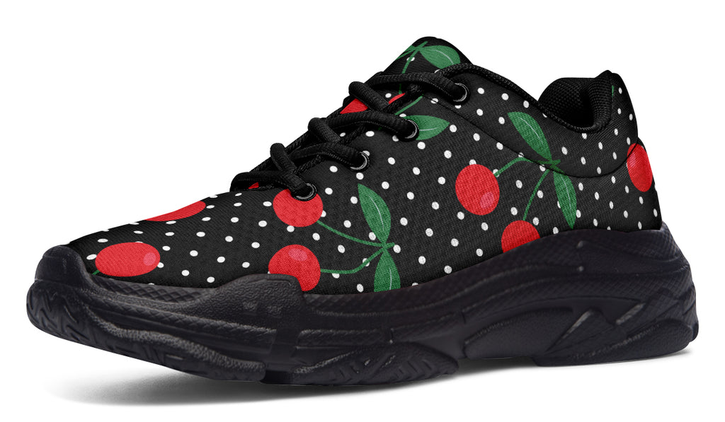 Cherries Chunky Sneakers - Offbeat Sweetie