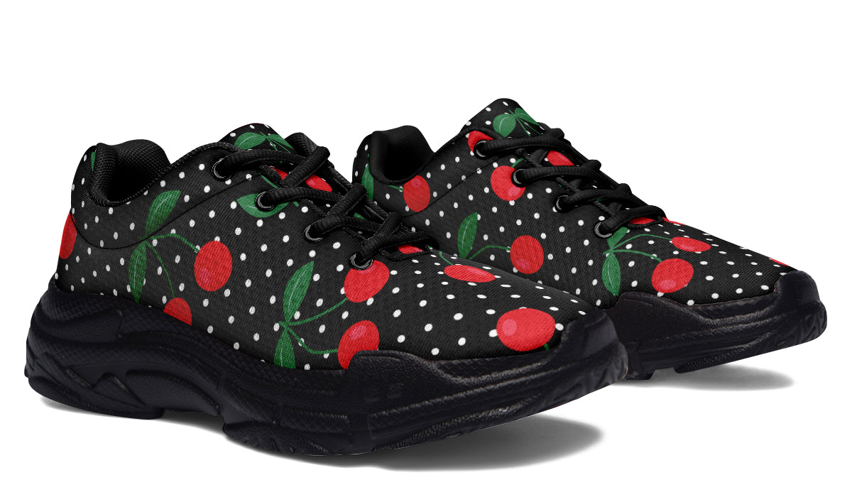 Cherries Chunky Sneakers - Offbeat Sweetie
