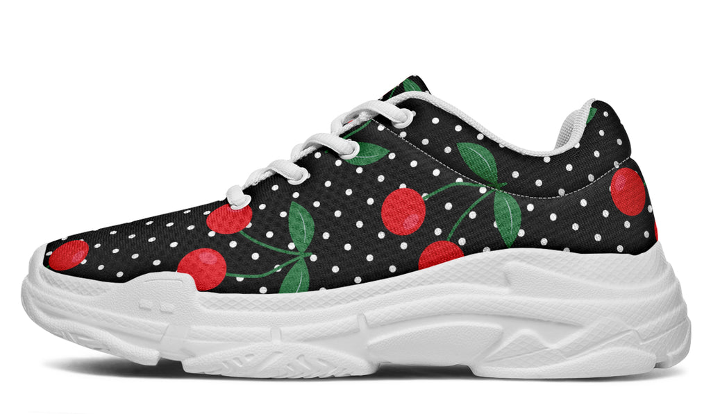 Cherries Chunky Sneakers - Offbeat Sweetie