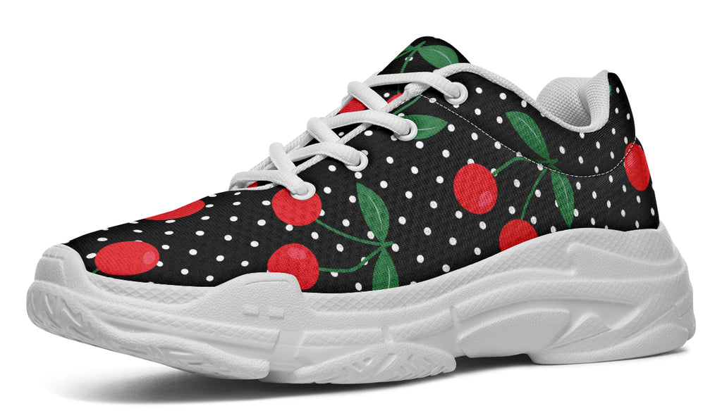 Cherries Chunky Sneakers - Offbeat Sweetie