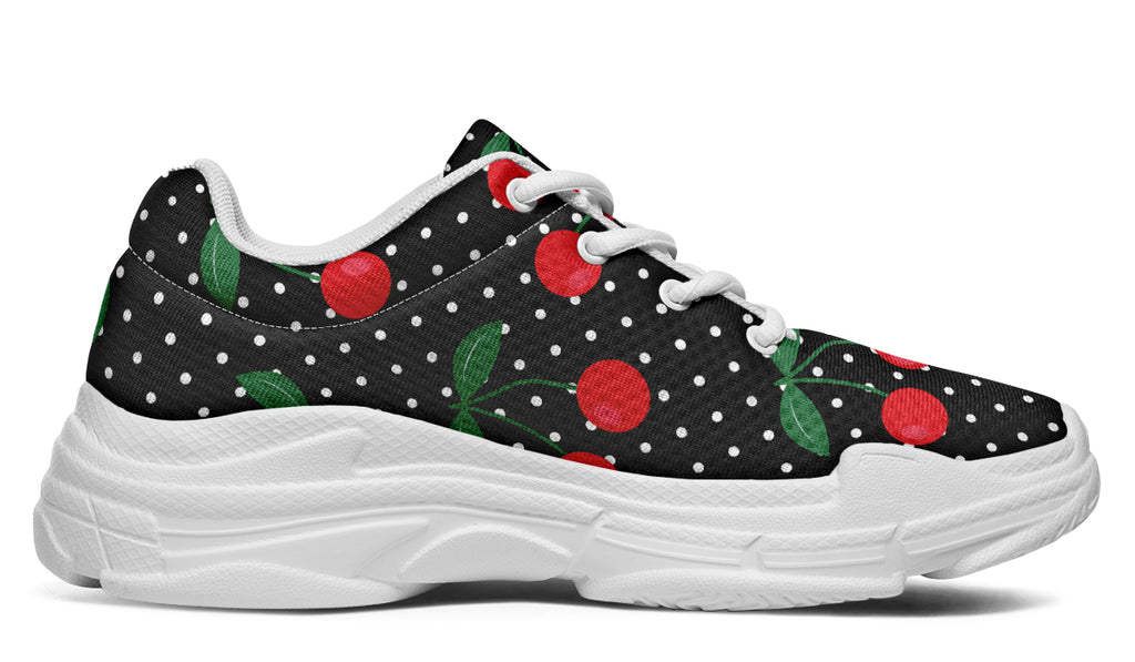 Cherries Chunky Sneakers - Offbeat Sweetie