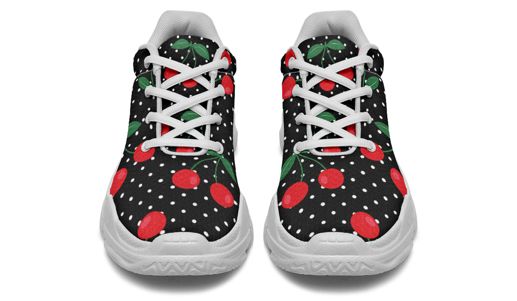 Cherries Chunky Sneakers - Offbeat Sweetie