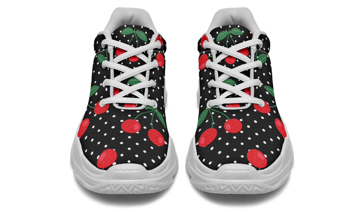 Cherries Chunky Sneakers - Offbeat Sweetie