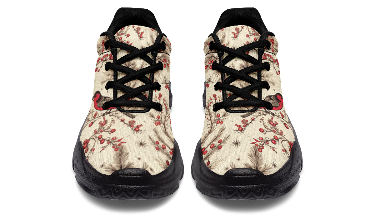 Christmas Birds Chunky Sneakers - Offbeat Sweetie