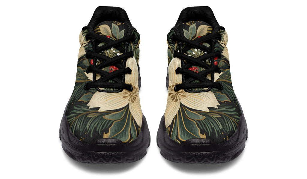 Christmas Flora Chunky Sneakers - Offbeat Sweetie