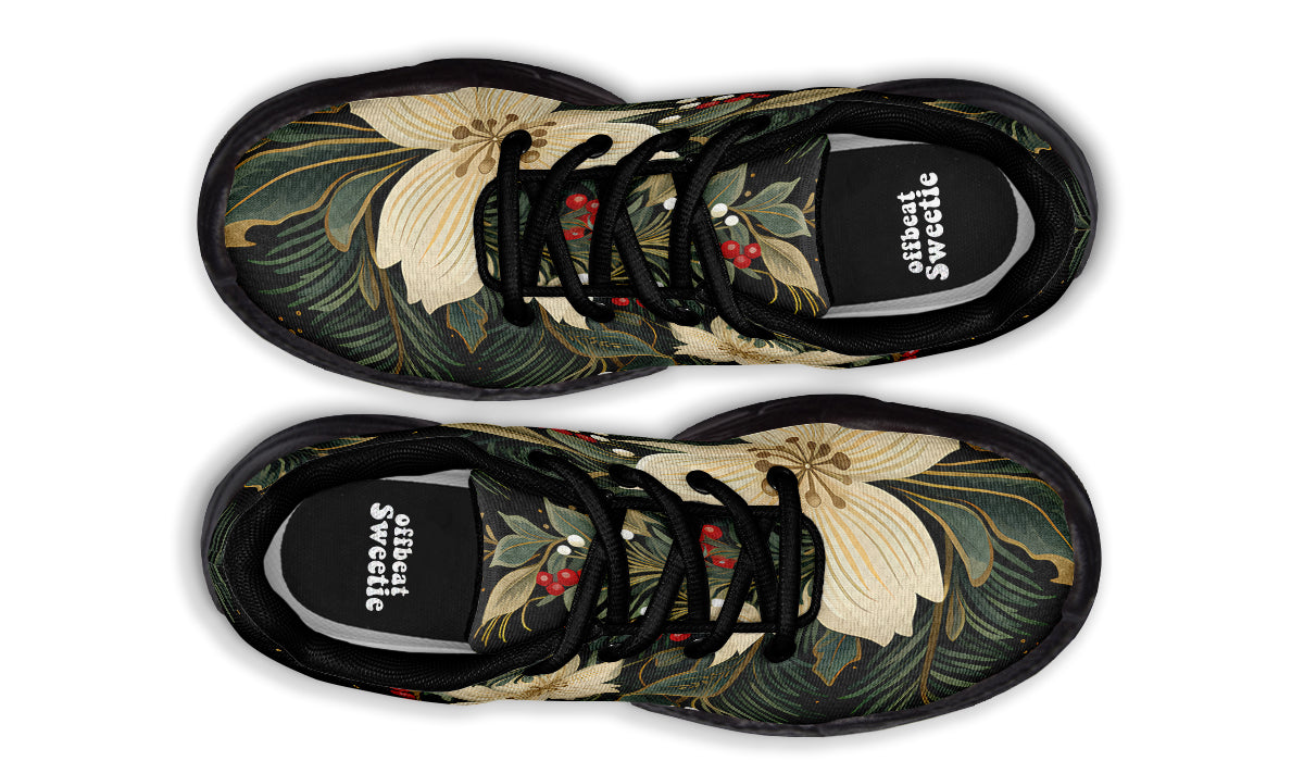 Christmas Flora Chunky Sneakers - Offbeat Sweetie