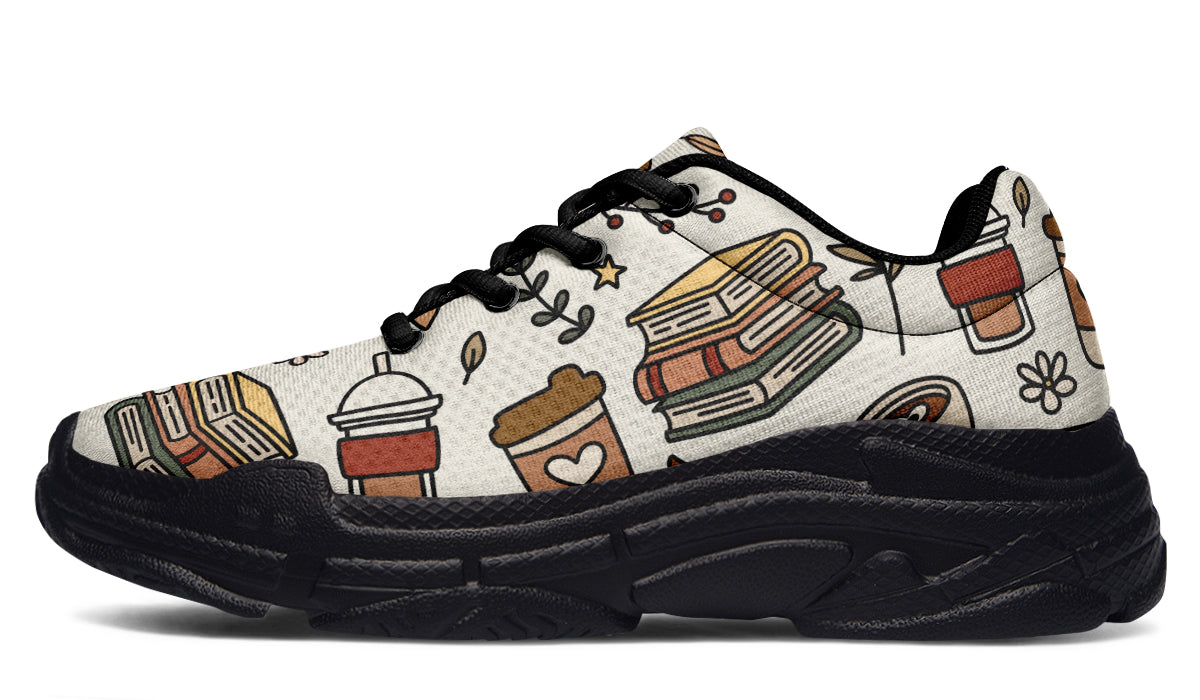 Coffee And Books Chunky Sneakers