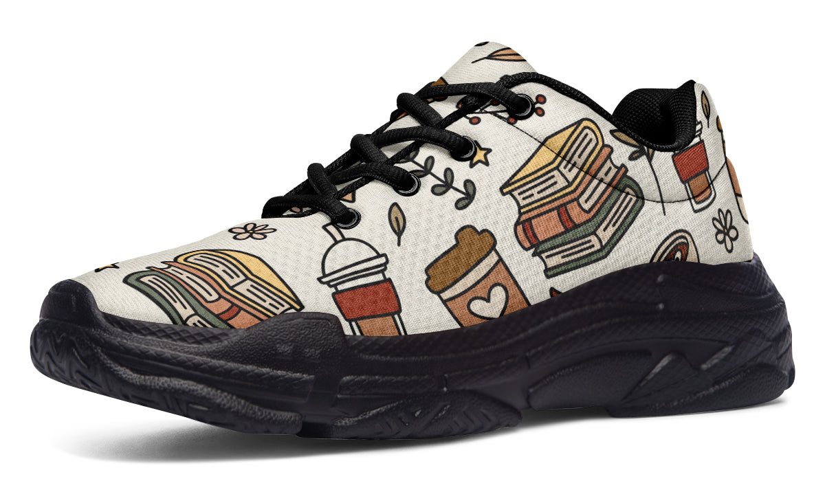 Coffee And Books Chunky Sneakers