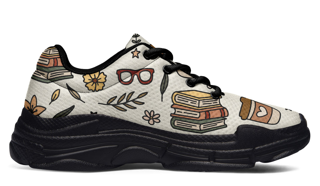 Coffee And Books Chunky Sneakers