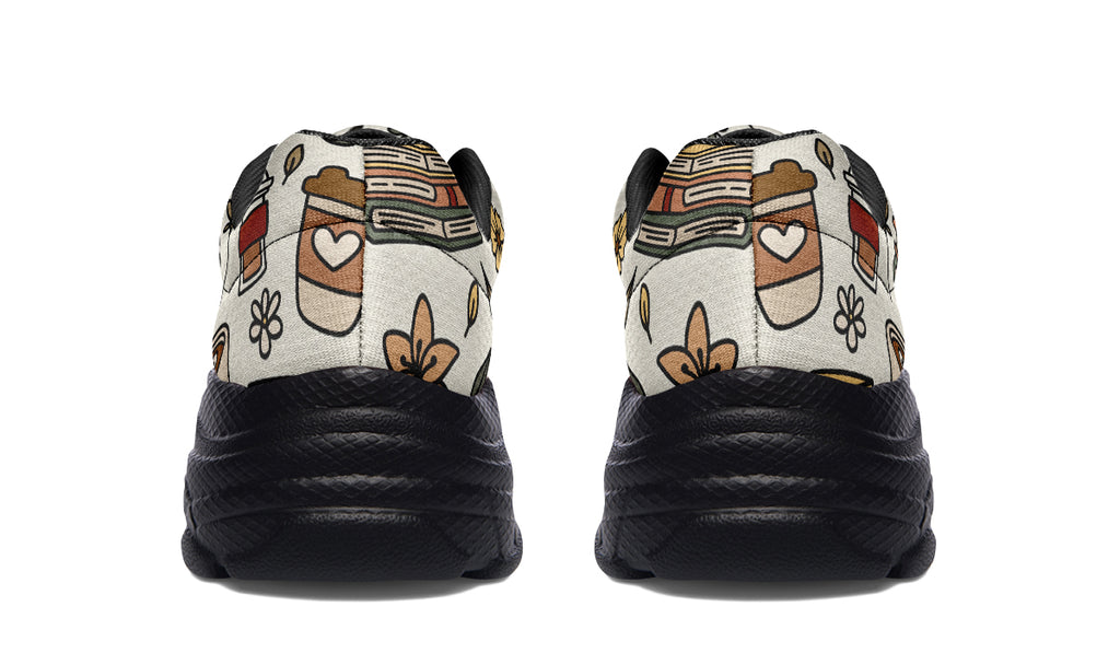 Coffee And Books Chunky Sneakers