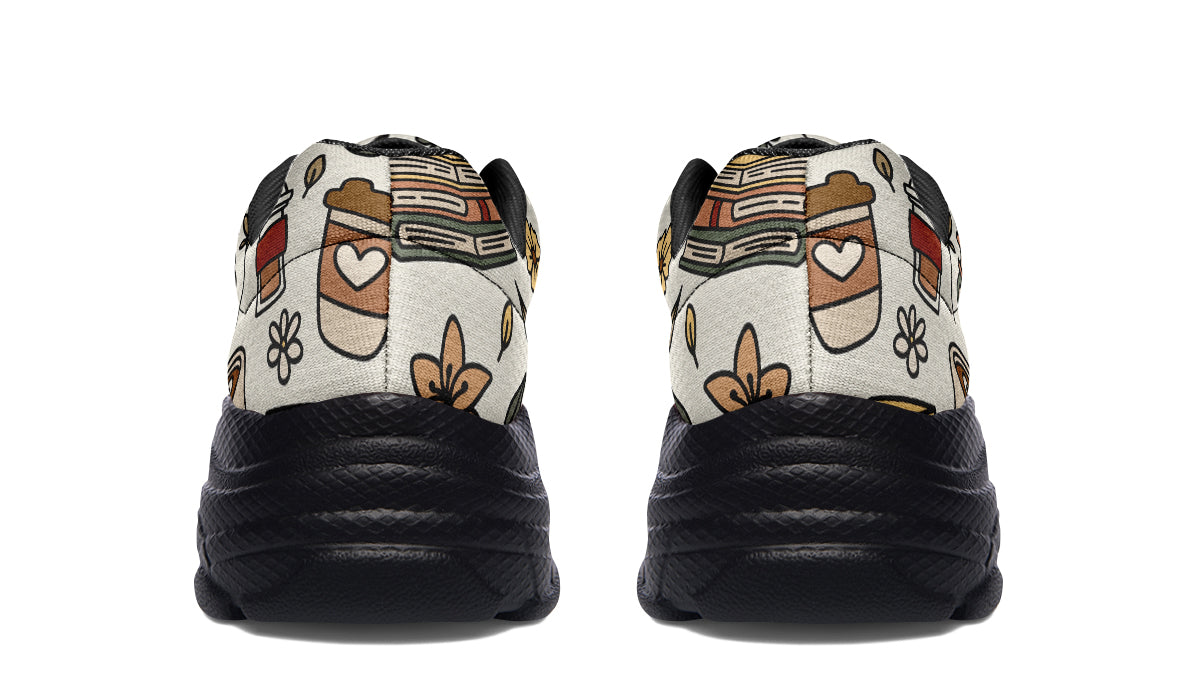 Coffee And Books Chunky Sneakers