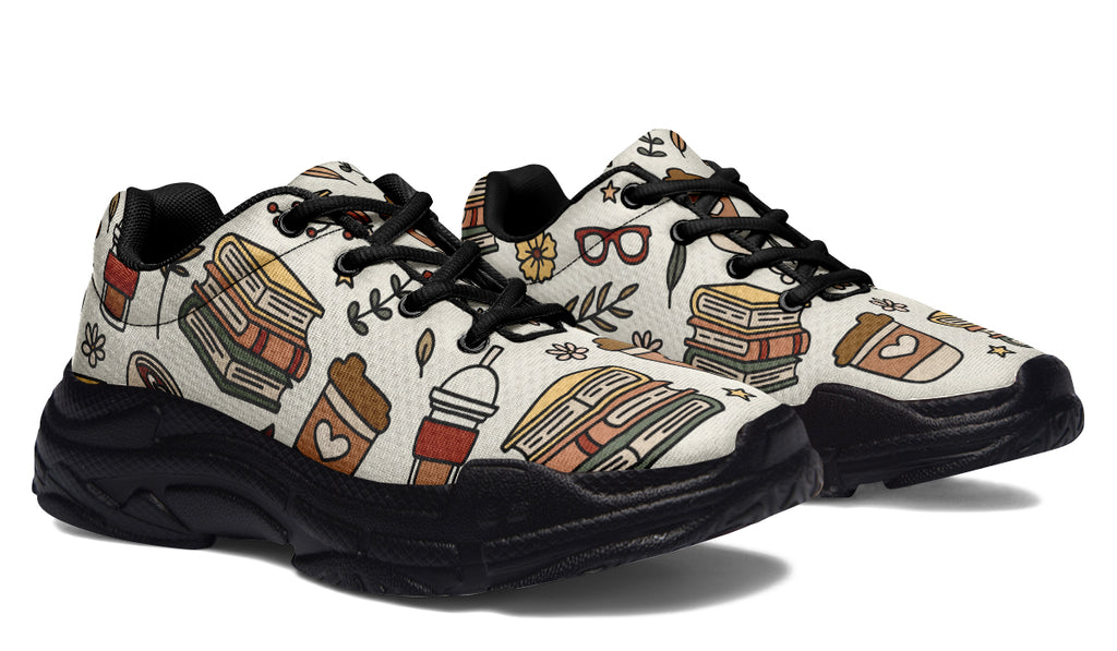 Coffee And Books Chunky Sneakers