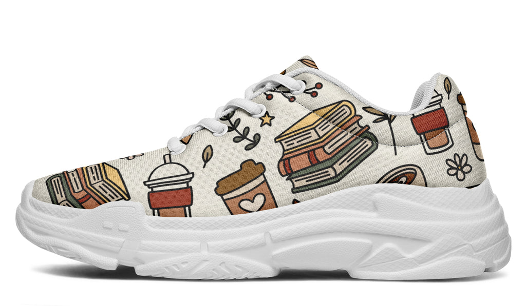 Coffee And Books Chunky Sneakers
