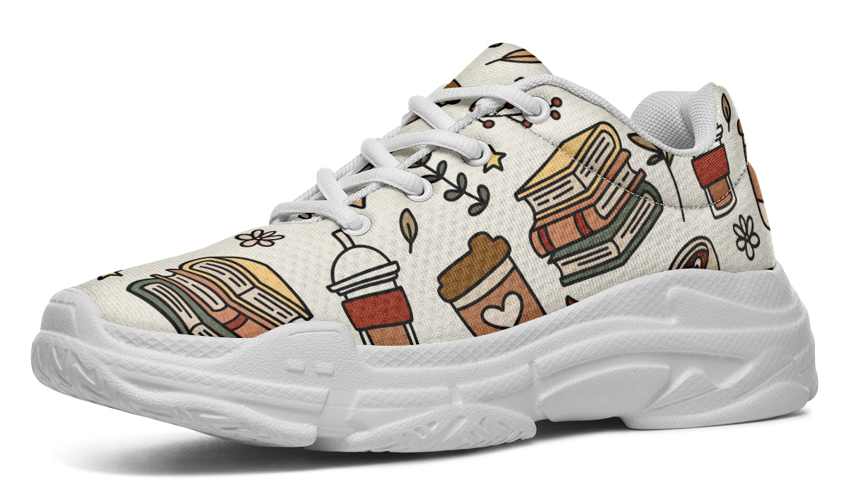 Coffee And Books Chunky Sneakers