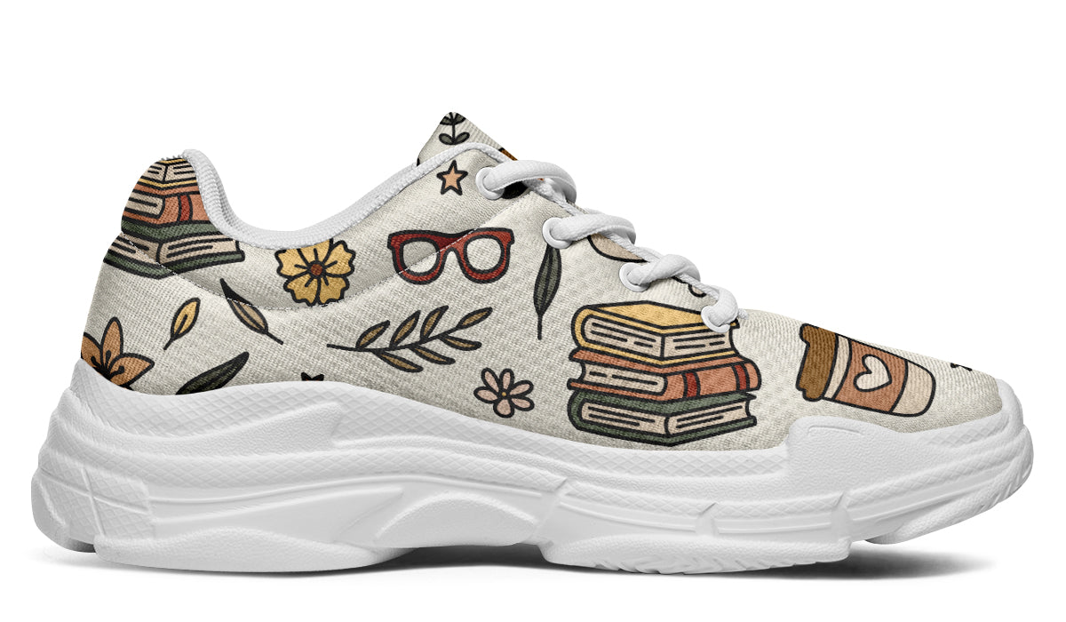 Coffee And Books Chunky Sneakers