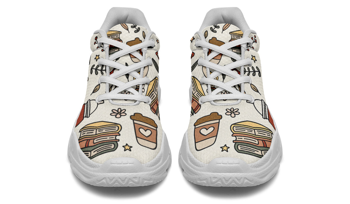 Coffee And Books Chunky Sneakers
