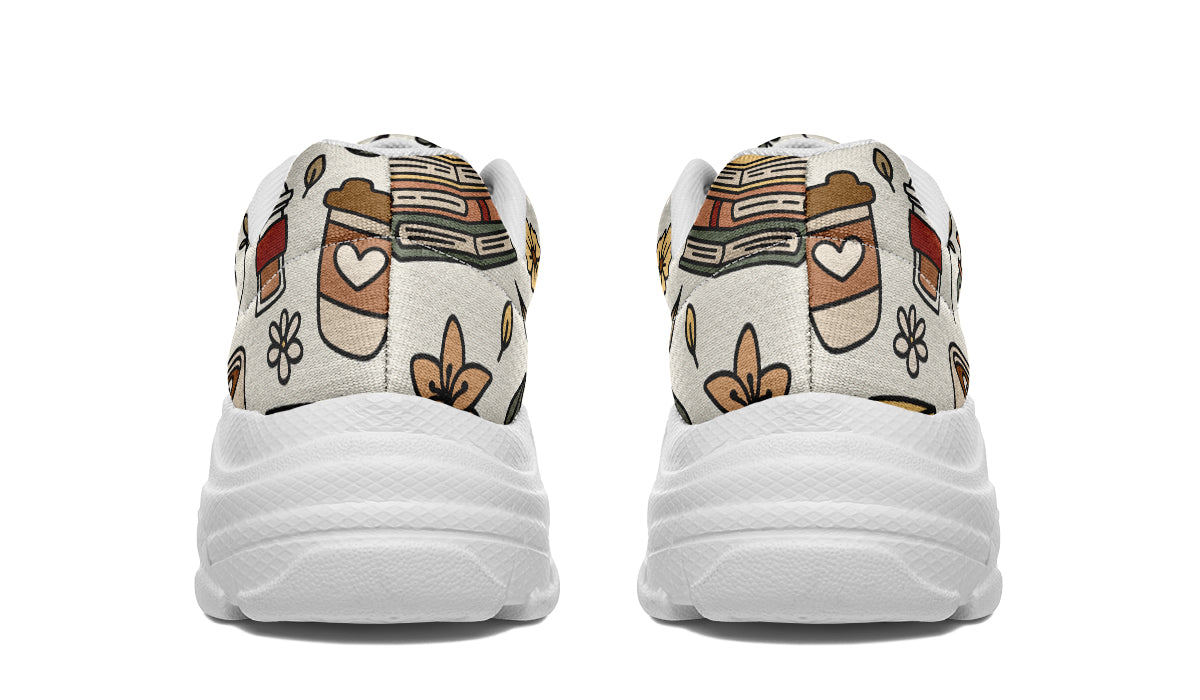 Coffee And Books Chunky Sneakers