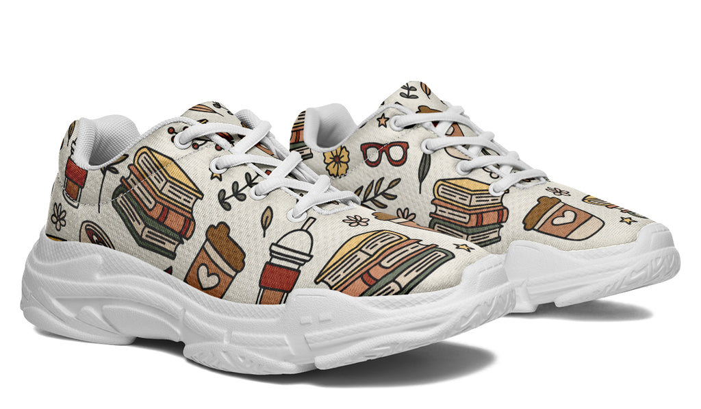 Coffee And Books Chunky Sneakers