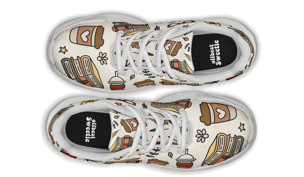 Coffee And Books Chunky Sneakers