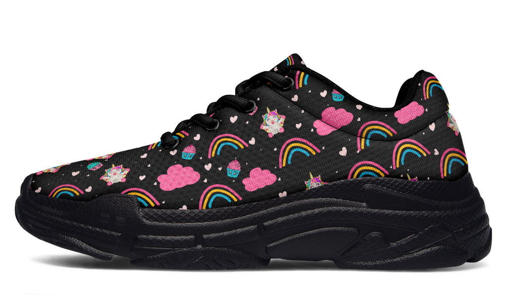 Cutesy Unicorns Chunky Sneakers - Offbeat Sweetie
