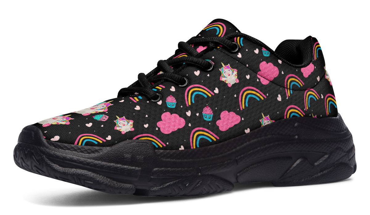 Cutesy Unicorns Chunky Sneakers - Offbeat Sweetie