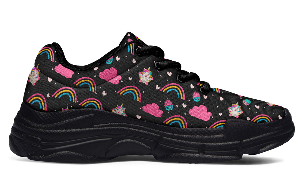 Cutesy Unicorns Chunky Sneakers - Offbeat Sweetie