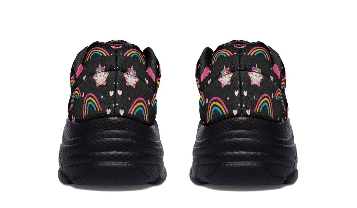 Cutesy Unicorns Chunky Sneakers - Offbeat Sweetie