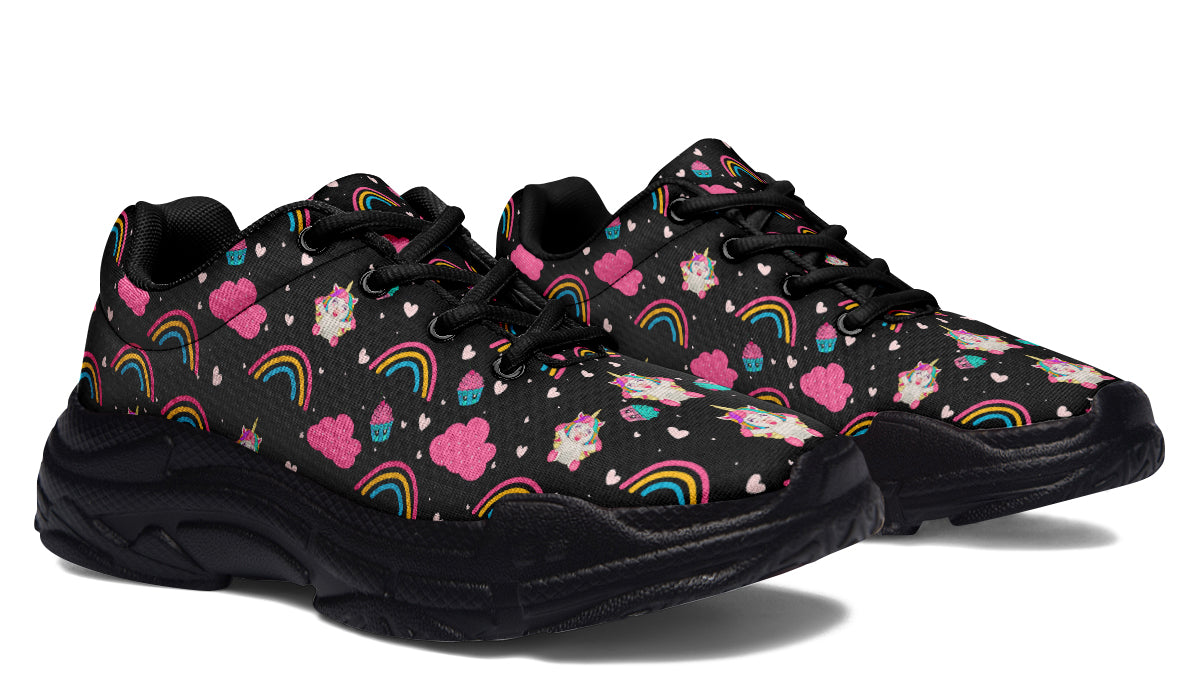 Cutesy Unicorns Chunky Sneakers - Offbeat Sweetie