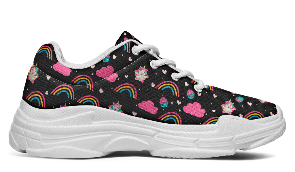 Cutesy Unicorns Chunky Sneakers - Offbeat Sweetie