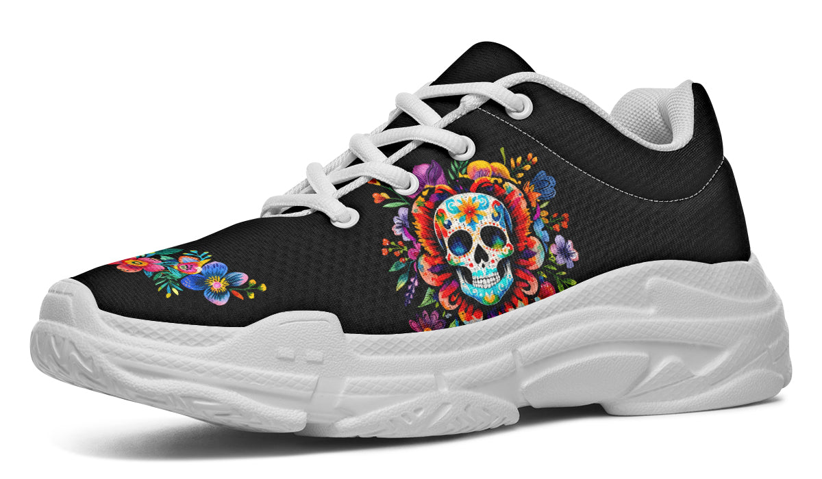 Day of the Dead Chunky Sneakers - Offbeat Sweetie