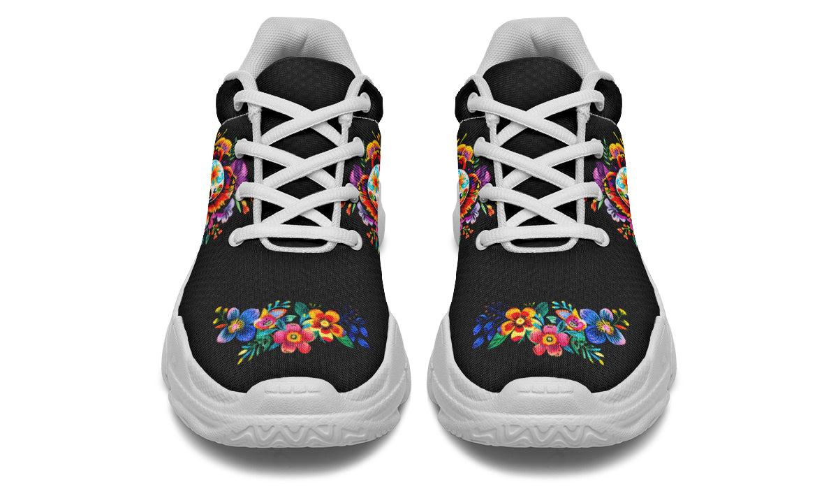 Day of the Dead Chunky Sneakers - Offbeat Sweetie