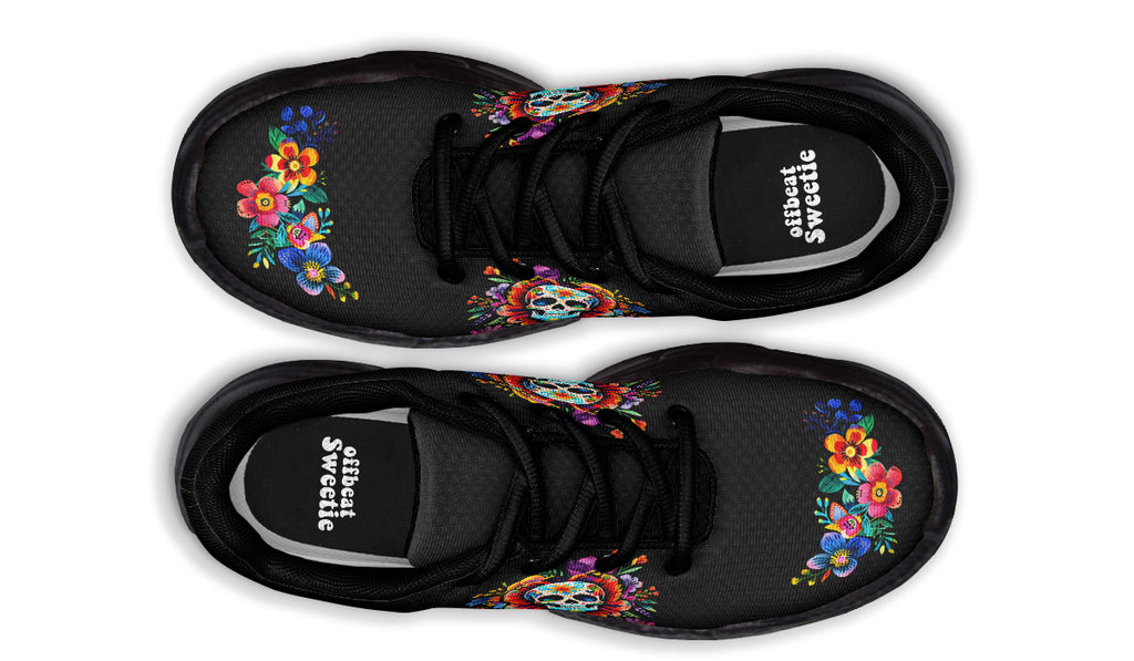 Day of the Dead Chunky Sneakers - Offbeat Sweetie
