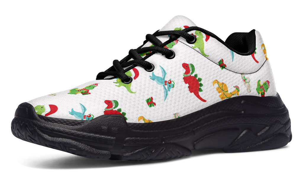 Dino Christmas Chunky Sneakers - Offbeat Sweetie