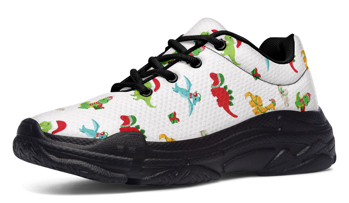 Dino Christmas Chunky Sneakers - Offbeat Sweetie