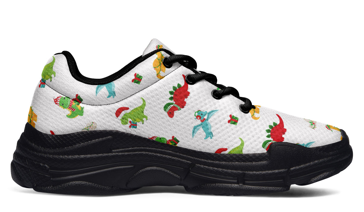 Dino Christmas Chunky Sneakers - Offbeat Sweetie