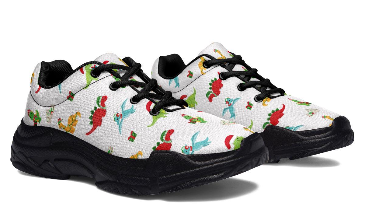 Dino Christmas Chunky Sneakers - Offbeat Sweetie