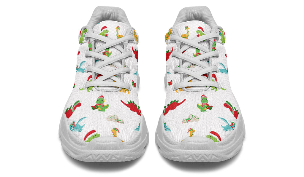 Dino Christmas Chunky Sneakers - Offbeat Sweetie