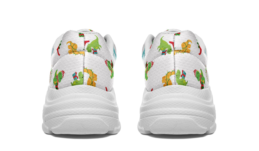 Dino Christmas Chunky Sneakers - Offbeat Sweetie