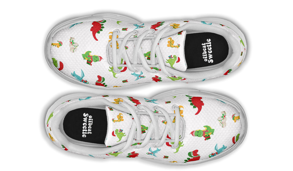 Dino Christmas Chunky Sneakers - Offbeat Sweetie