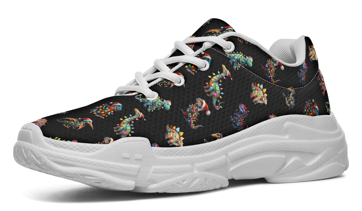 Dinos In Lights Chunky Sneakers - Offbeat Sweetie