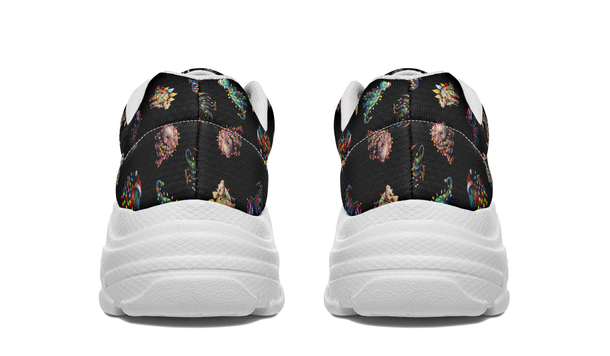 Dinos In Lights Chunky Sneakers - Offbeat Sweetie