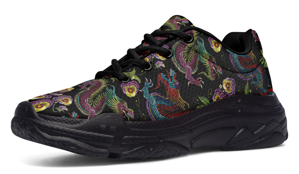 Dragon Noir Chunky Sneakers