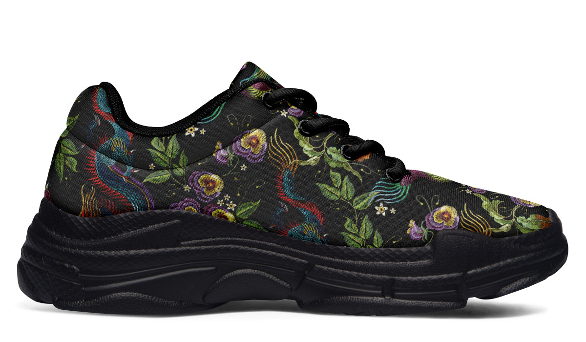 Dragon Noir Chunky Sneakers