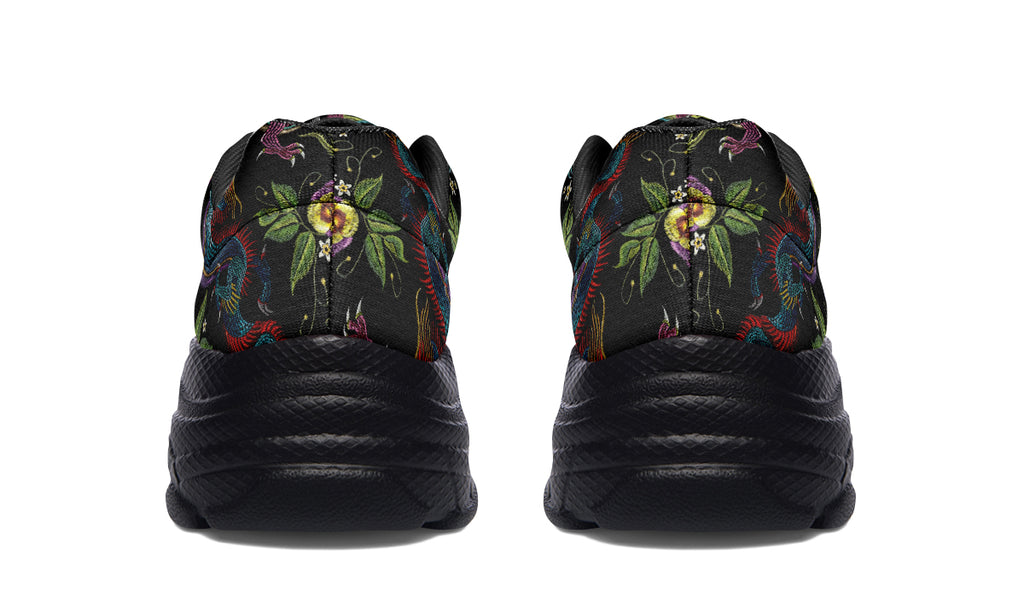 Dragon Noir Chunky Sneakers
