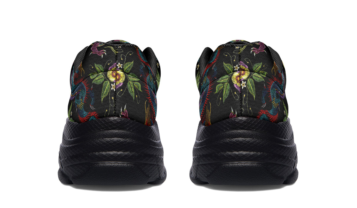 Dragon Noir Chunky Sneakers