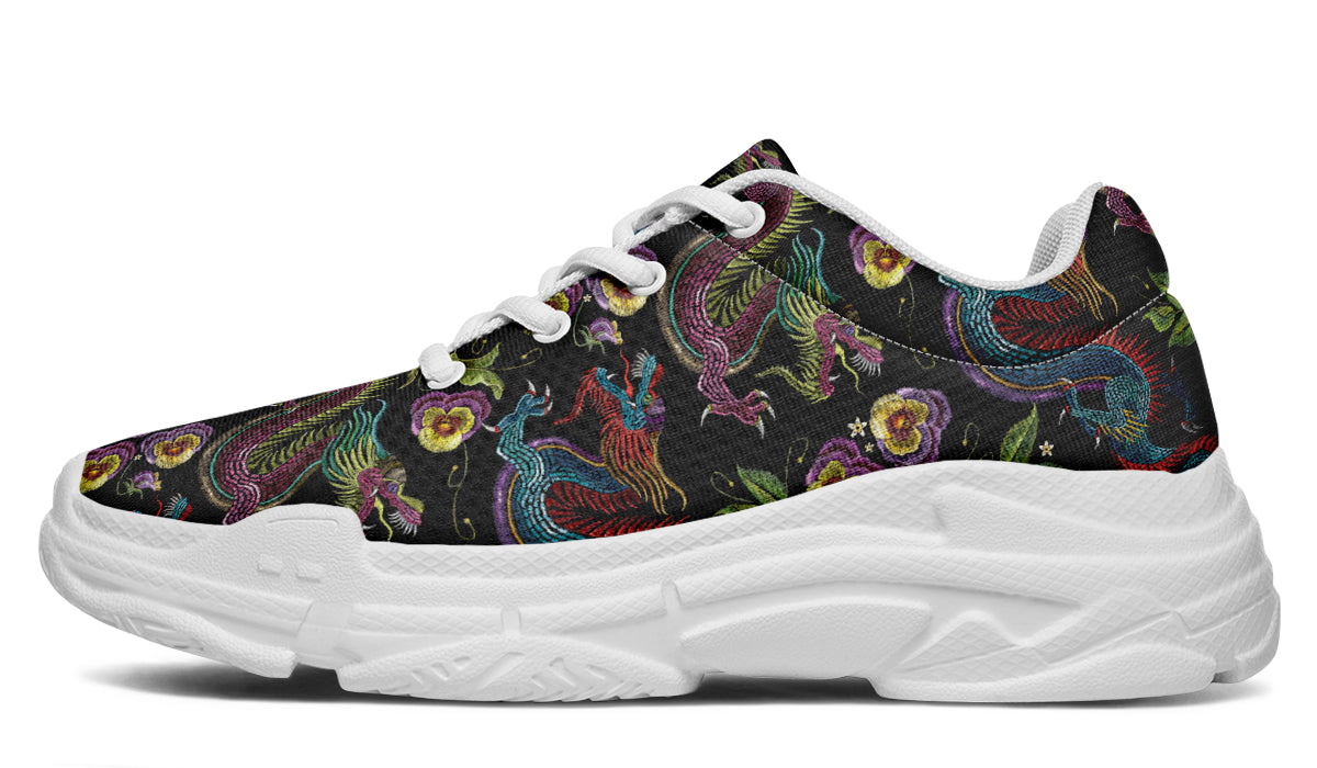 Dragon Noir Chunky Sneakers